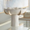 Dahlia Studios Adelaide 9 3/4"  White and Gold Ceramic Pedestal Bowl - 2 of 4