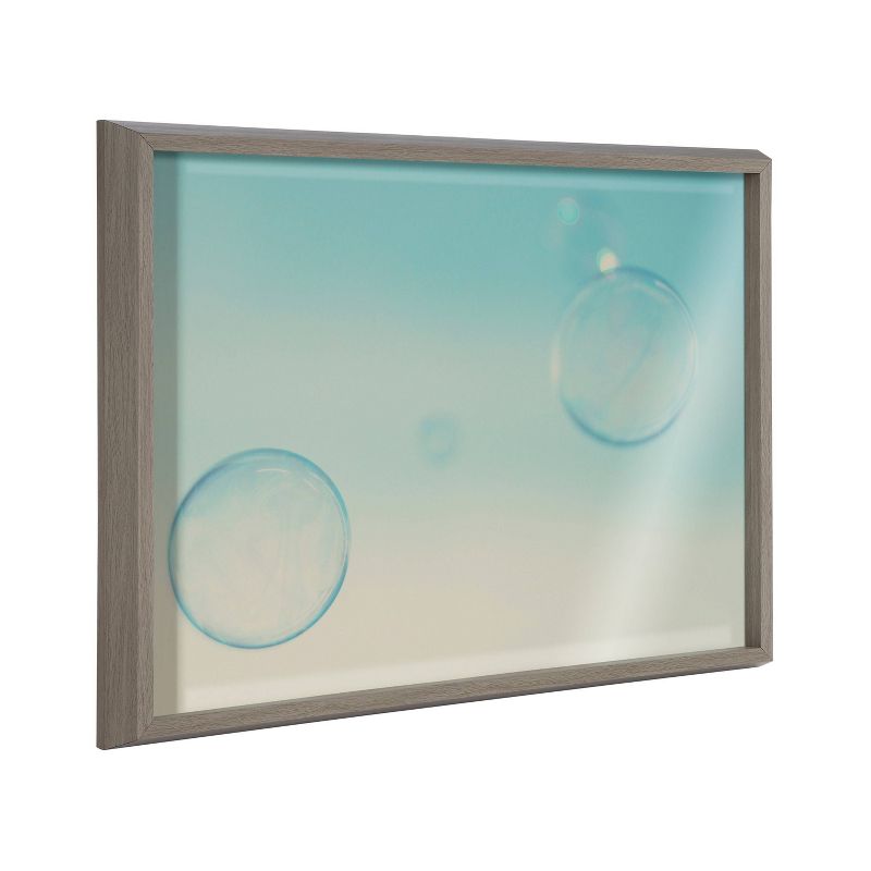 18" x 24" Blake Bubble Rectangle II Framed Printed Glass - Kate & Laurel: Abstract Bubbles Wall Decor