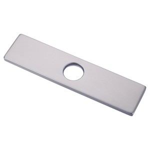 WOWOW 10 in. x 2.44 in. x 0.33 in. Stainless Steel Kitchen Sink Faucet Hole Cover Deck Plate - 1 of 4