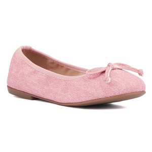 Olivia Miller Girl's Princess Ballet Flat - 1 of 4