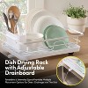 3-Piece Multi-Functional Dish Drying Rack with Drain Board & Utensil Holder - 4 of 4
