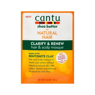 Cantu Shea Butter Natural Hair Clarify & Renew Hair & Scalp Masque - 1.5oz/Each