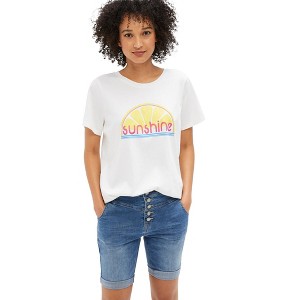 ellos Plus Size Sunshine Graphic Tee - 1 of 4
