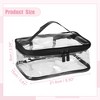 Unique Bargains PVC Zipper Clear Makeup Bags and Organizers 2 Pcs - 2 of 4