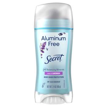 Secret Aluminum Free Deodorant for Women - Lavender - 2.4oz