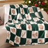 Flannel Christmas Throw Blanket for Couch, Christmas Decorations Gifts for Women, Warm Throw Blanket. - 4 of 4
