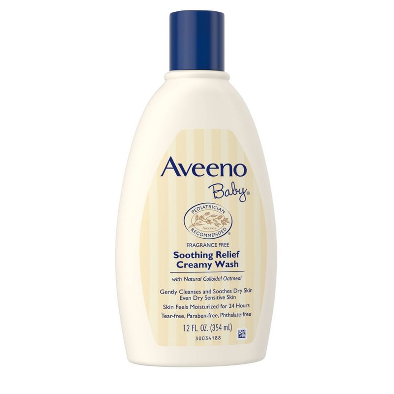 Aveeno Baby Soothing Relief Creamy Wash - 12 fl oz, 3 of 12