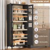 63" Tall Storage Cabinet, 5-Tier Pantry with 4 Adjustable Shelves - 3 of 4