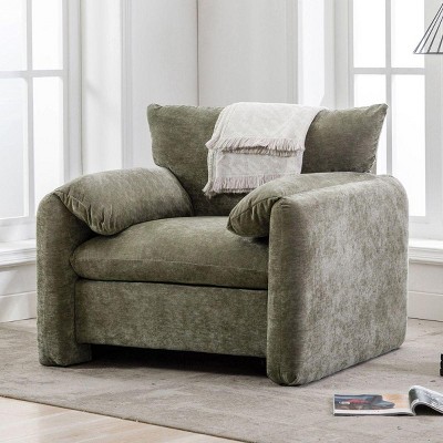 Streamdale Modern Style Chenille Oversized Armchair Accent Chair Single Sofa Lounge Chair