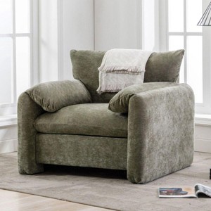 Streamdale Modern Style Chenille Oversized Armchair Accent Chair Single Sofa Lounge Chair - 1 of 4