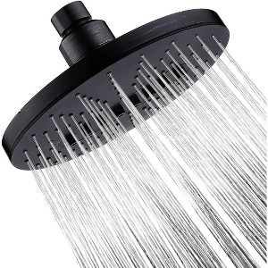 BRIGHT SHOWERS 6.3" 2-Spray Rainfall Shower Head with Adjustable Angles, Oil-Rubbed Bronze - 1 of 4