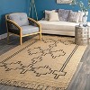Nuloom Kamilah Geometric 5x8 Jute Indoor Area Rug for Dining Room Rug Neutral Rug Living Room Rug Kitchen, Natural/Ivory - 2 of 4