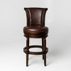 Maven Lane Pullman Swivel High Back Vegan Leather Bar Height Bar Stool - 3 of 4