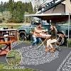 Reversible Outdoor Rug - Stain-Resistant, Easy-Clean Camping Mat for Porch, Deck, Beach & Garden - 4 of 4
