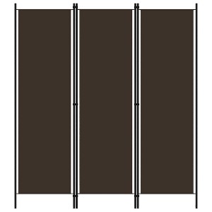 vidaXL 3-Panel Room Divider Brown 59.1 inches x70.9 inches - 1 of 4