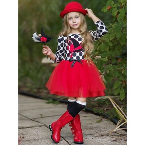 Be Witched Polka Dot Tutu Dress Mia Belle Girls - 1 of 4