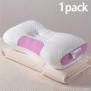 Racxily 3D SPA Massage Pillow Partition to Help Sleep and Protect The Neck Pillow Knitted Cotton Pillow Bedding - 1 of 1