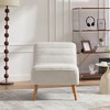 Lycvki 24.4" W Modern Accent Chair with  Metal Legs for Living Room, - 3 of 4