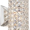 Vienna Full Spectrum Cesenna Modern Wall Light Sconce Chrome Hardwire 4 3/4" Fixture Crystal Cylinder for Bedroom Bathroom Vanity Reading Living Room - 3 of 4