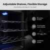 Ca'Lefort Mini Wine Fridge Beverage Cooler, Thermoelectric Fridge - 1.17 Cu.ft  12 Bottles - 4 of 4