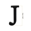 Unique Bargains Home Decoration Self-Adhesive 3D Acrylic Alphabet Mirror Wall Stickers Black - 2 of 3