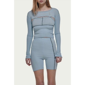 Women's DIA TWO-PIECE CABLE-KNIT SET - ZEMETA - 1 of 3
