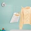 Clothespin Bag Holder with Hanging Hook - Non-Woven Material - 13 x 11 Inch - White - 3 of 4