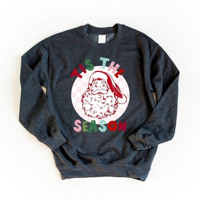 Simply Sage Market Women's Graphic Sweatshirt Tis The Season Checkered