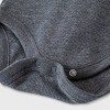 Baby Boys' Henley Thermal Long Sleeve Bodysuit - Cat & Jack™ Charcoal Gray - image 4 of 4