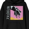 Beetlejuice Sandworm Long Sleeve Men's Black Hooded Sweatshirt - 2 of 3