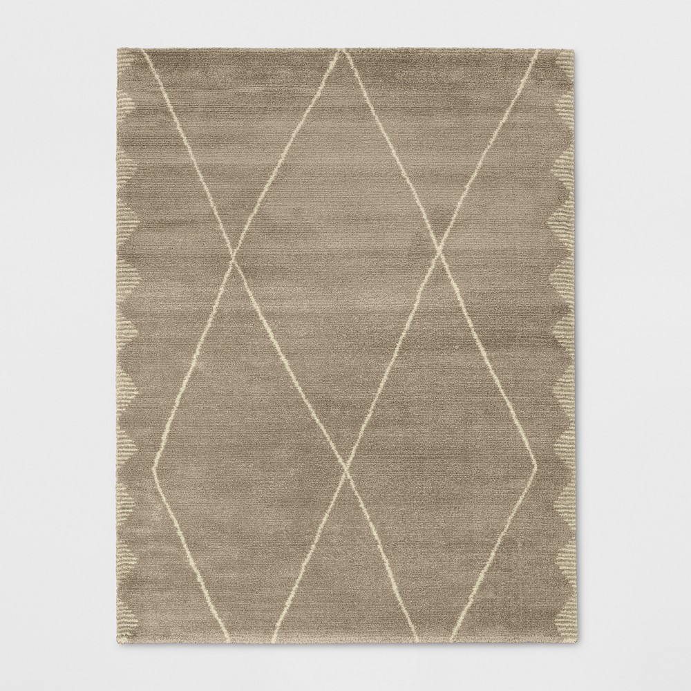 Photos - Area Rug 7'x10' Glacier Diamond Woven  Desert Tan - Threshold™