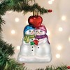 Old World Christmas 4.75 In Snow Couple's 1St Christmas Love Romance Happy Tree Ornaments - 2 of 3