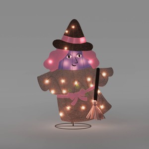 2pc Incandescent Reversible Witch Tinsel Character Novelty Silhouette Lights Clear - Hyde and EEK! Boutique™ - 1 of 4