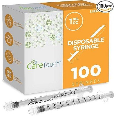 Image of Care Touch CTSLL1-VC Syringe with Luer Lock Tip-Pack of 100