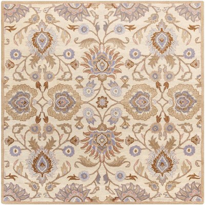Mark & Day Eckville 8'x8' Square Tufted Indoor Area Rugs Cream