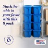 HOMZ Stackable and Nestable Heavy Duty Plastic Storage Container with 4 Way Handles - 2 of 4
