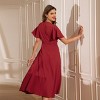 Women's Red V-Neck Maxi Dress - Cupshe - image 4 of 4