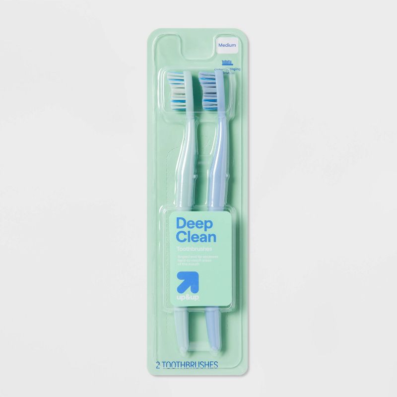 Deep Clean Toothbrush Medium - up &#38; up&#8482;, 1 of 4