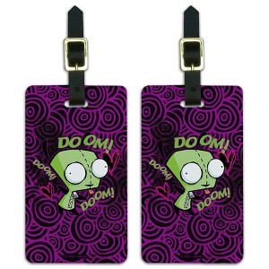 Invader Zim Gir Doom Dance Luggage ID Tags Set of 2 - 1 of 4