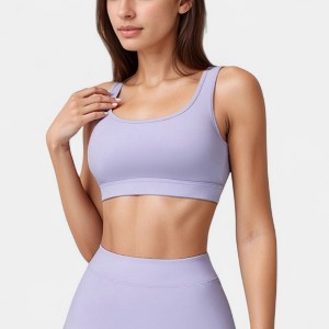 Anna-Kaci Women's Scoop Neck Crop Top with Wide Shoulder Straps and Soft Stretch Fabric for Low to Medium Impact - 1 of 4