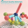 Magnetic Building Blocks, STEM Toys, Large Magnetic Sticks Balls Set 64PCS,open-ended magnetic construction toy - 2 of 4