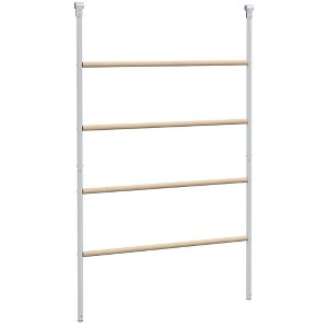 PawHut Chicken Perch for Coop, Wooden & Galvanized Steel Jungle Gym Roosting Bar Ladder for Backyard Poultry, 55" x 33.75" - 1 of 4