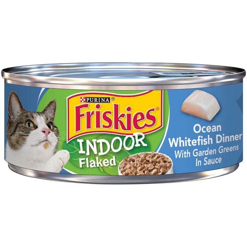 Purina Friskies Indoor Wet Cat Food with Garden Greens In Gravy - 5.5oz, 1 of 4