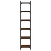 vidaXL Bookcase Storage Bookshelf Display Book Cabinet Engineered Wood - Brown Oak 15.7" Width 74" Height - 4 of 4