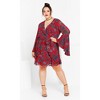 Women's Plus Size Ariarne Dress - red rose | CITY CHIC - 2 of 4