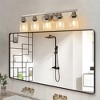 31" Modern 5-Light Bathroom Vanity Light Fixture with Clear Glass Shades, Perfect for Bathroom, Vanity, and Dressing Area Lighting (No Bulbs) - 4 of 4
