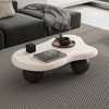 40" MDF Coffee Table with Cloud-Shaped Top and 3 Ball Legs with Child-Safe Rounded Corners and Easy Assembly - 3 of 4