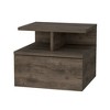 NicBex Wall-mounted Nightstand with 2-Tier Open Shelf Modern End Table with 1-Drawer for Bedroom,Living Room - 4 of 4