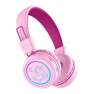 MEE audio KidJamz KJ55BT Safe Listening Bluetooth Wireless Headphones for Kids with LED Lights - 1 of 4