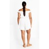 Women's Plus Size Christa Playsuit - ivory | CITY CHIC - image 4 of 4